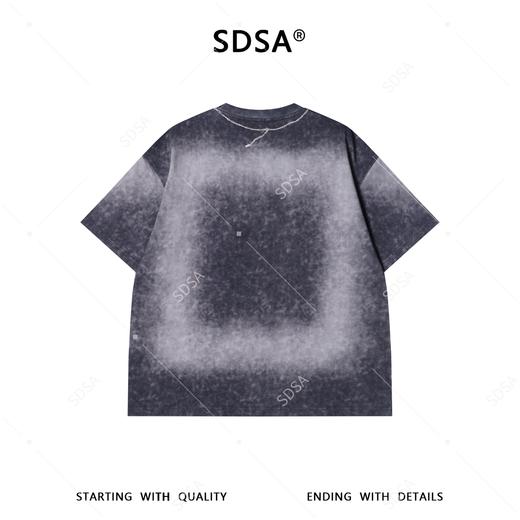 2201SDSA男装2026新款高贵轻奢美式简约扎染渐变项链印花圆领短袖T恤 商品图5