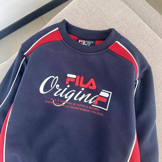 F031418春季新款复古校园风单品系列假两件长T拼色儿童卫衣 商品图7