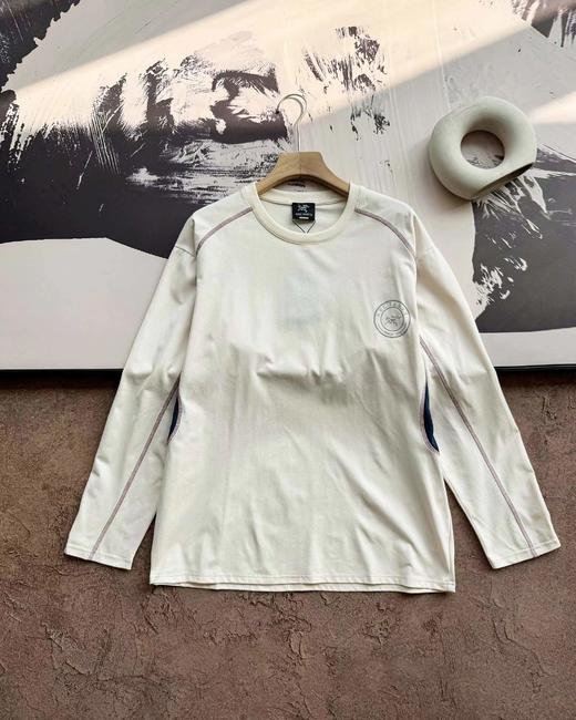 F031456户外拼色功能长袖打底运动登山技术攀登圆领卫衣 商品图8