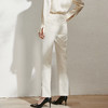 芳外春季新款百搭通勤微喇休闲裤显瘦米白色垂感西装裤女0081 商品缩略图4