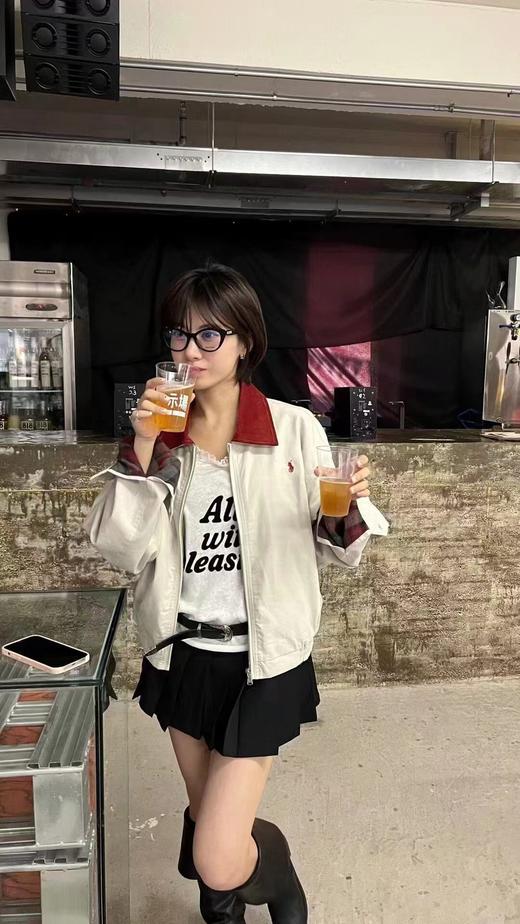 F031441秋冬新款胸前战马logo刺绣夹克拉链外套 商品图10