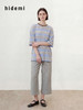 hidemi副线小h 撞色圆领条纹宽松休闲短袖T恤 商品缩略图3