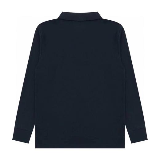 F031484红色战马小标刺绣情侣翻领Polo衫长袖上衣 商品图3