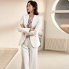 米思阳春装新款时尚职业套装修身西装外套阔腿裤两件套女0470 商品缩略图2