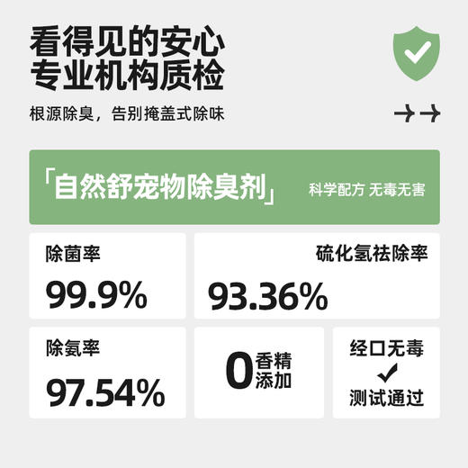 自然舒 宠物除臭除尿味喷雾 300ml/瓶  清华大学联合研发 安全无忧 人宠友好 商品图3