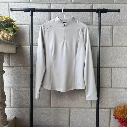 F031459女士一体绒户外运动训练跑步半拉链长袖 商品图13