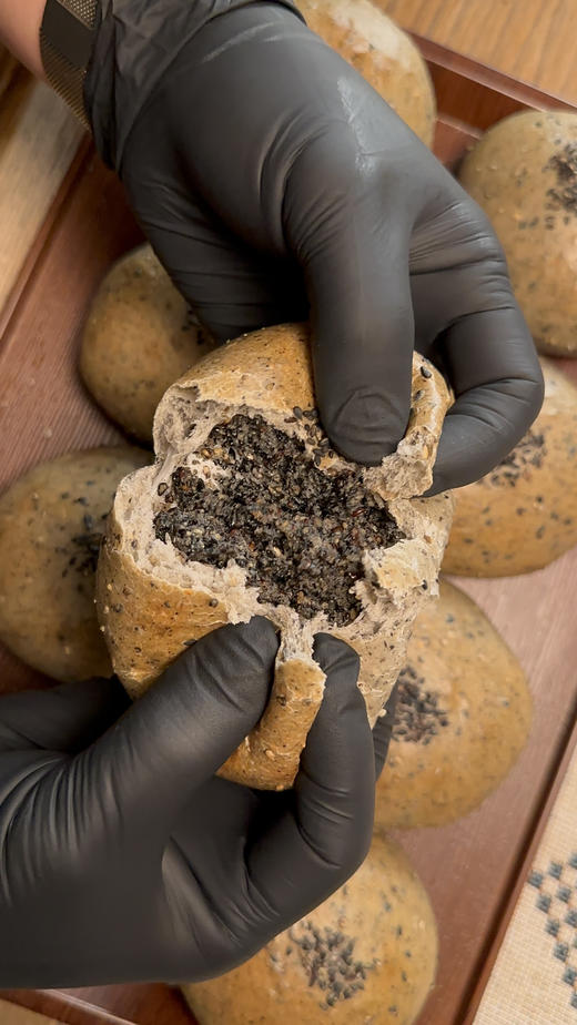 黑芝麻麻薯面包，低糖汤团口感，超好吃 商品图5