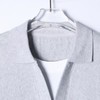 26T558SDSA男装2026新款高贵轻奢简约肌理感撞色假两件翻领短袖T恤百搭 商品缩略图2
