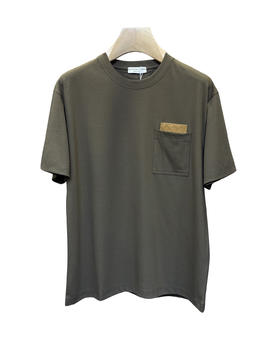 男款纯棉口袋短袖T恤lv005