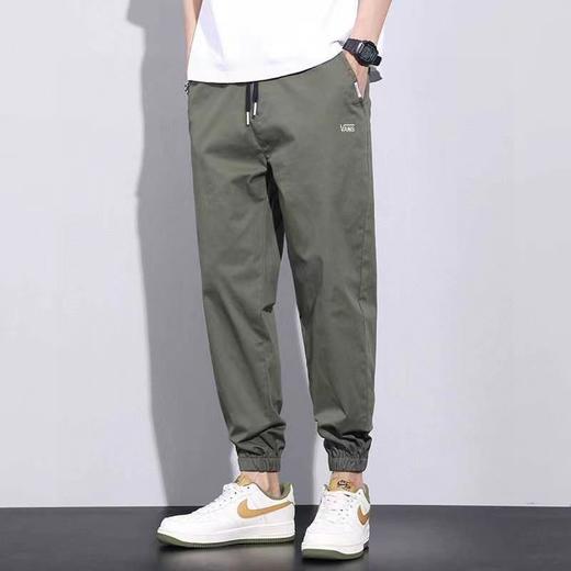 F031431春秋新款个性百搭棉涤混纺休闲面料束脚休闲长裤 商品图4