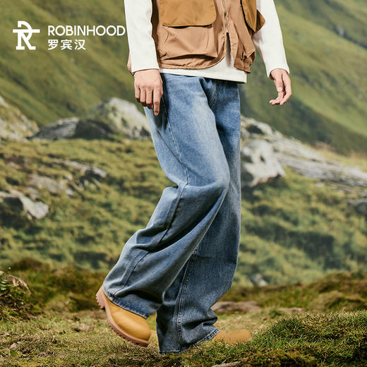 罗宾汉-毛边牛仔长裤 商品图3