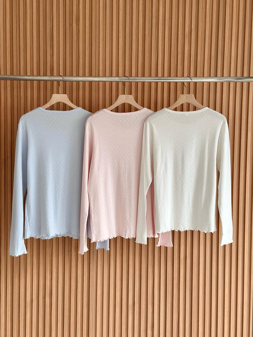 315-3 La纯棉睡衣 女士 春夏薄款 长袖家居睡衣套装 商品图5