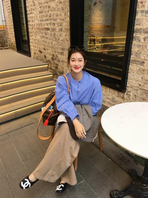 早春新款高级感新中式设计感领口盘扣气质衬衫 商品图7