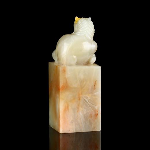 孤品17941精品老挝石马钮方章马到成功喜庆姓名章3.0*3.0*8.0cm 商品图2