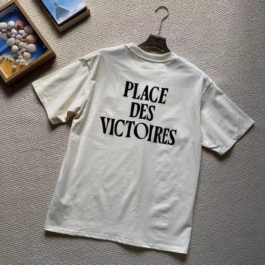 F031465春夏新款黑色爱心刺绣男女同款宽松短袖T恤 商品图2