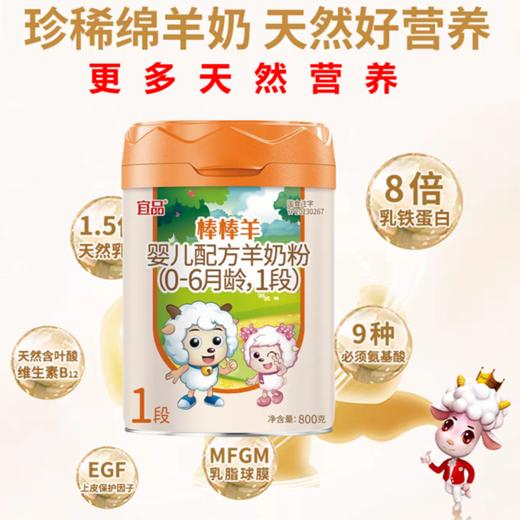 宜品棒棒羊 A2高乳清绵羊奶 800g1阶段 商品图0