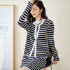 剩S/L 米思阳撞色针织开衫春秋新款修身外搭ins潮流毛衣女外套1322 商品缩略图1