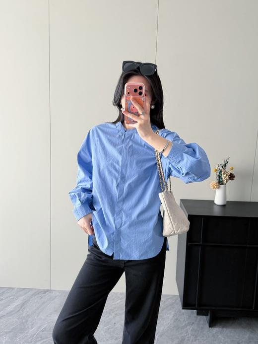 早春新款高级感新中式设计感领口盘扣气质衬衫 商品图8