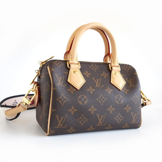 【98新】LV路易威登SPEEDY系列M46234老花黑肩带speedy 20手提单肩包女士120326HS33 商品图4