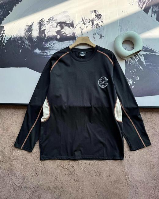 F031456户外拼色功能长袖打底运动登山技术攀登圆领卫衣 商品图10