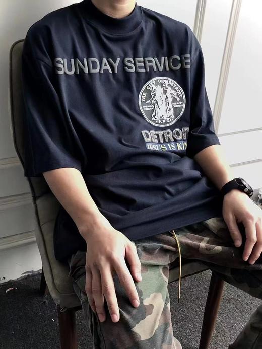 F031446专辑限定T恤高街休闲宽松男女纯棉潮牌短袖 商品图3