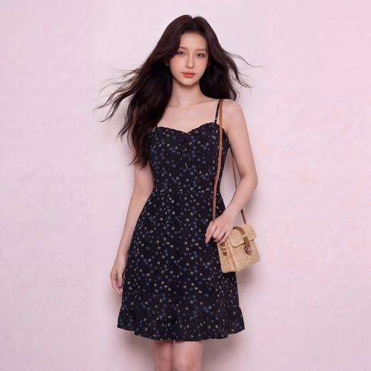 奢姿大码女装2026夏季减龄蝴蝶结木耳边两件套胖妹妹时尚碎花套装9962936056AB 商品图3