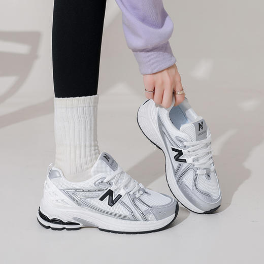 【NEW BOLUNE新百伦--情侣款液态云感空气鞋】高弹缓震零压力 轻盈舒适暴走不累脚 耐磨耐洗耐穿防滑 显高显瘦不挑脚型 时尚超百搭 千元品质/防伪码吊牌/男女同款 商品图7