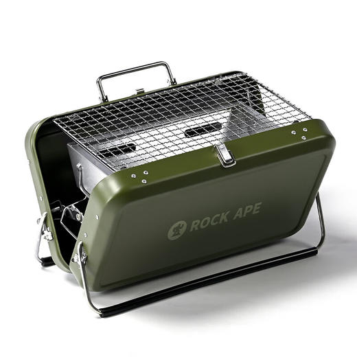 【户外便携烤架】洛克猩球 RockApe 公文包便携烤箱户外炉具自驾野营野餐用品烧烤露营装备 小号 商品图4