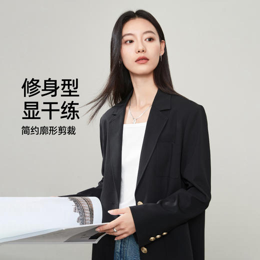 【亏本售！轻奢-西装外套】逸阳春新款休闲通勤正装气质显瘦高级感西服5066 商品图1