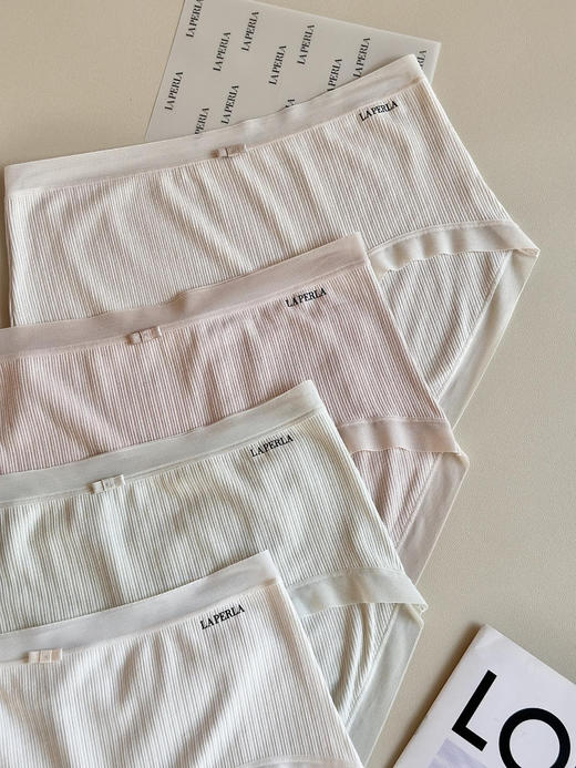 315-6 La新款 提花棉肌理感中腰女士内裤 商品图4