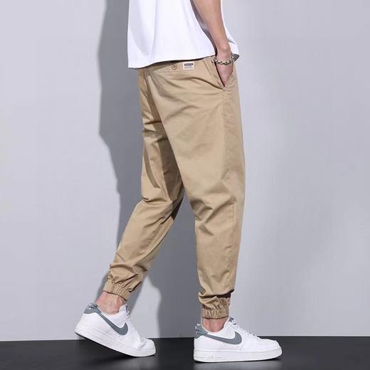 F031431春秋新款个性百搭棉涤混纺休闲面料束脚休闲长裤 商品图6