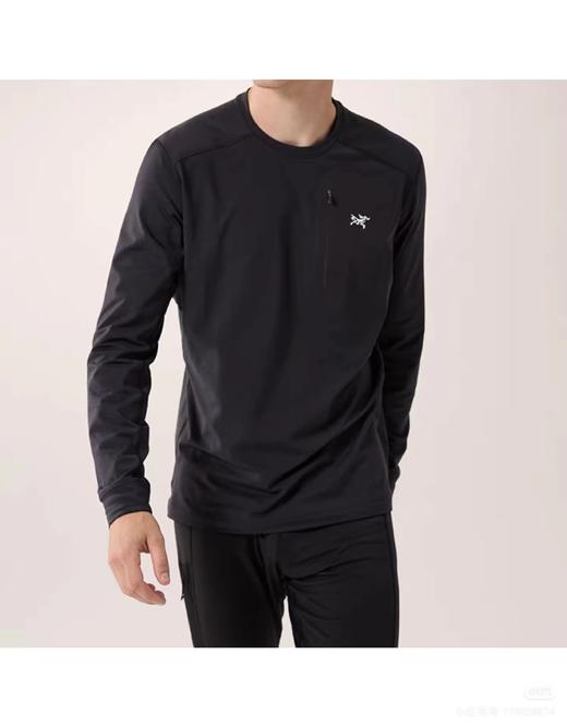 F031498春季新品三色袖标男士休闲长袖T上衣打底衫 商品图9