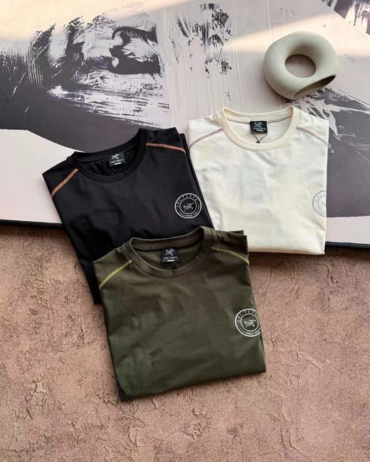 F031456户外拼色功能长袖打底运动登山技术攀登圆领卫衣 商品图7