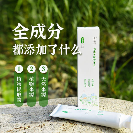 德益邦无患子植物牙膏 清新口气清洁护龈草本植物牙膏 商品图5