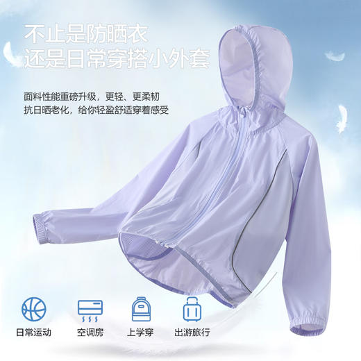 【连帽防晒衣】MUBENMI小轻壳防晒衣   吸湿速干 透气不闷热  UPF50+ 原纱防晒 商品图3