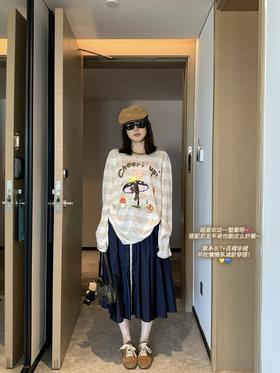 CHE*R UP设计师拔蘑菇小狗长袖T恤