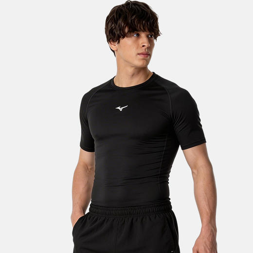 小李子Mizuno美津浓足球运动训练紧身短袖成人男C2CA63Z309 商品图1