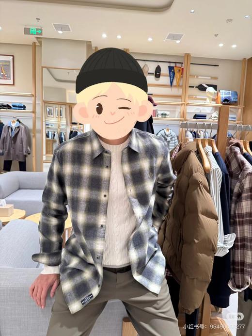 F031468秋季男士休闲通勤柔软透气衬衣长袖衬衫潮 商品图12