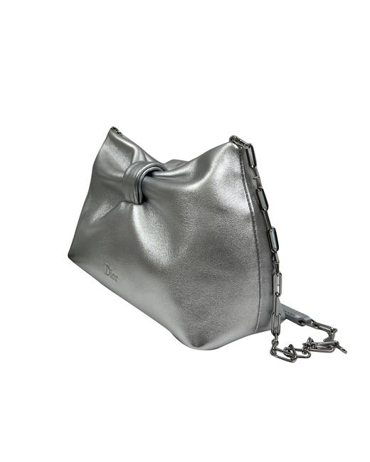 小号粒面羊皮革蝴蝶结手袋斜挎包ba010 商品图2