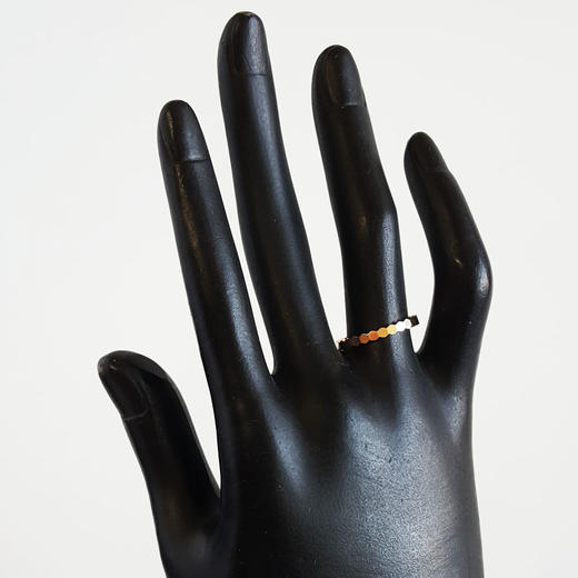 【95新】CHAUMET尚美Bee de Chaumet爱·巢系列081931玫瑰金无钻蜂巢戒指53号女士070326NJ12 商品图6