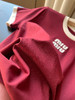 点此购买 缪缪春夏季女士撞色领红色短袖T恤 ye 342336 商品缩略图5