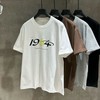 撞色数字印花男装街潮短袖青少年简约时尚T恤    YLZ-A612 商品缩略图0