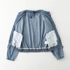 F031410女款夹克版复古风牛仔外套短款修身柔软翻领夹克 商品缩略图5