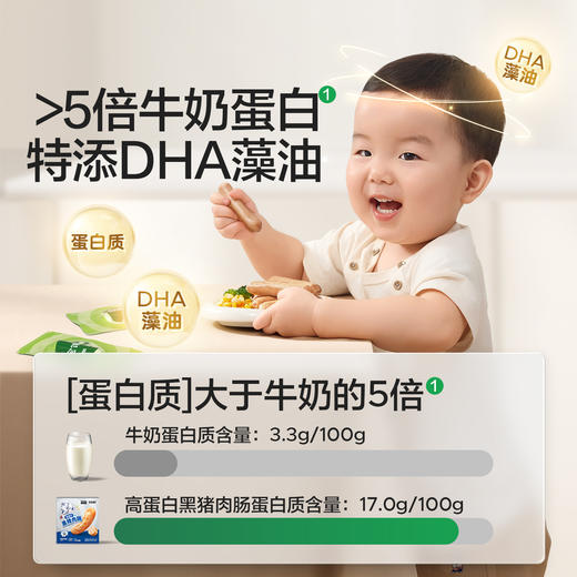 【宝宝馋了】92%黑猪肉肠儿童火腿烤肠，送12月龄宝宝辅食食谱 商品图3