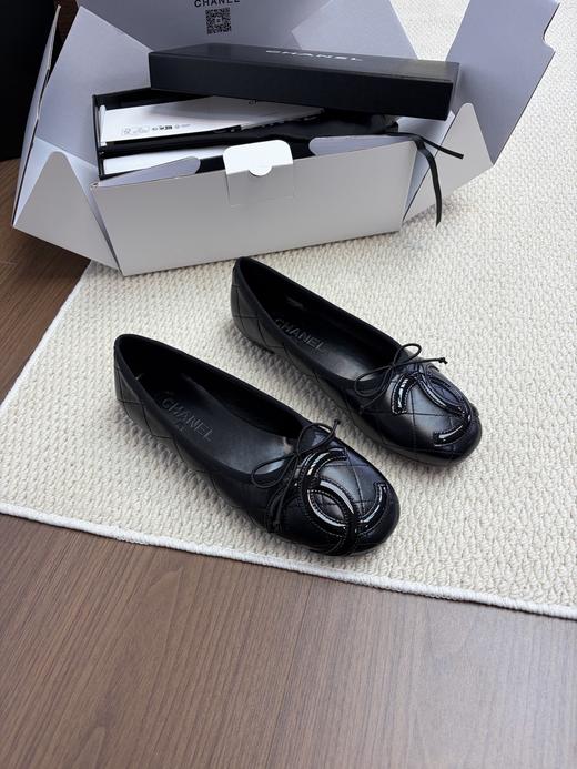 点此购买 Chanel香奈儿女士中古款康鹏系列芭蕾舞鞋 dx 342257 商品图1