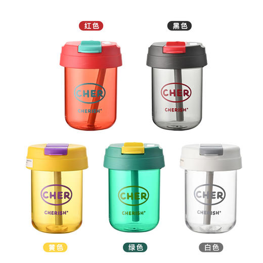 【密封防漏❗pc材质】迷你吨吨杯儿童学生塑料杯便携吸管杯可爱高颜值杯子礼品大肚水杯。xa 商品图4