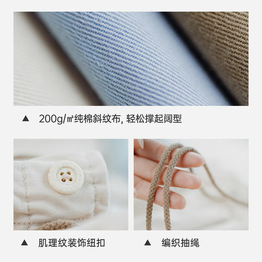 马登夏日松弛感卡其色老钱风阔腿气球裤复古工装梨型显瘦山本裤女 商品图3