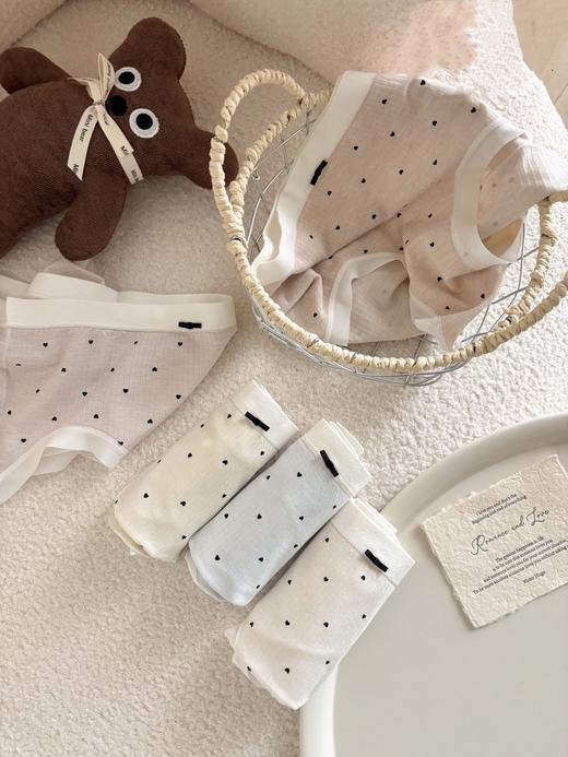 女士无缝内裤裸氨棉可爱点点少女三角内裤舒适贴肤透气内裤8849 商品图5