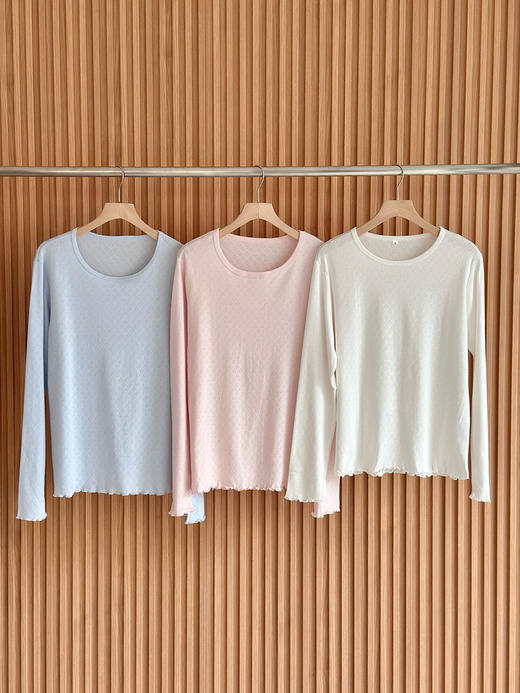 315-3 La纯棉睡衣 女士 春夏薄款 长袖家居睡衣套装 商品图4