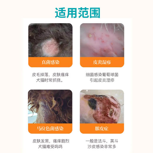 复新微控复方硝酸咪康唑药浴香波真菌猫藓皮炎湿疹皮屑脱毛马拉色 商品图2